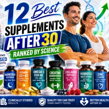 Best Supplements for People Over 30 — Ranked by Science (2025 Guide)