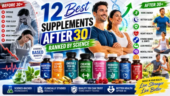 Best Supplements for People Over 30 — Ranked by Science (2025 Guide)