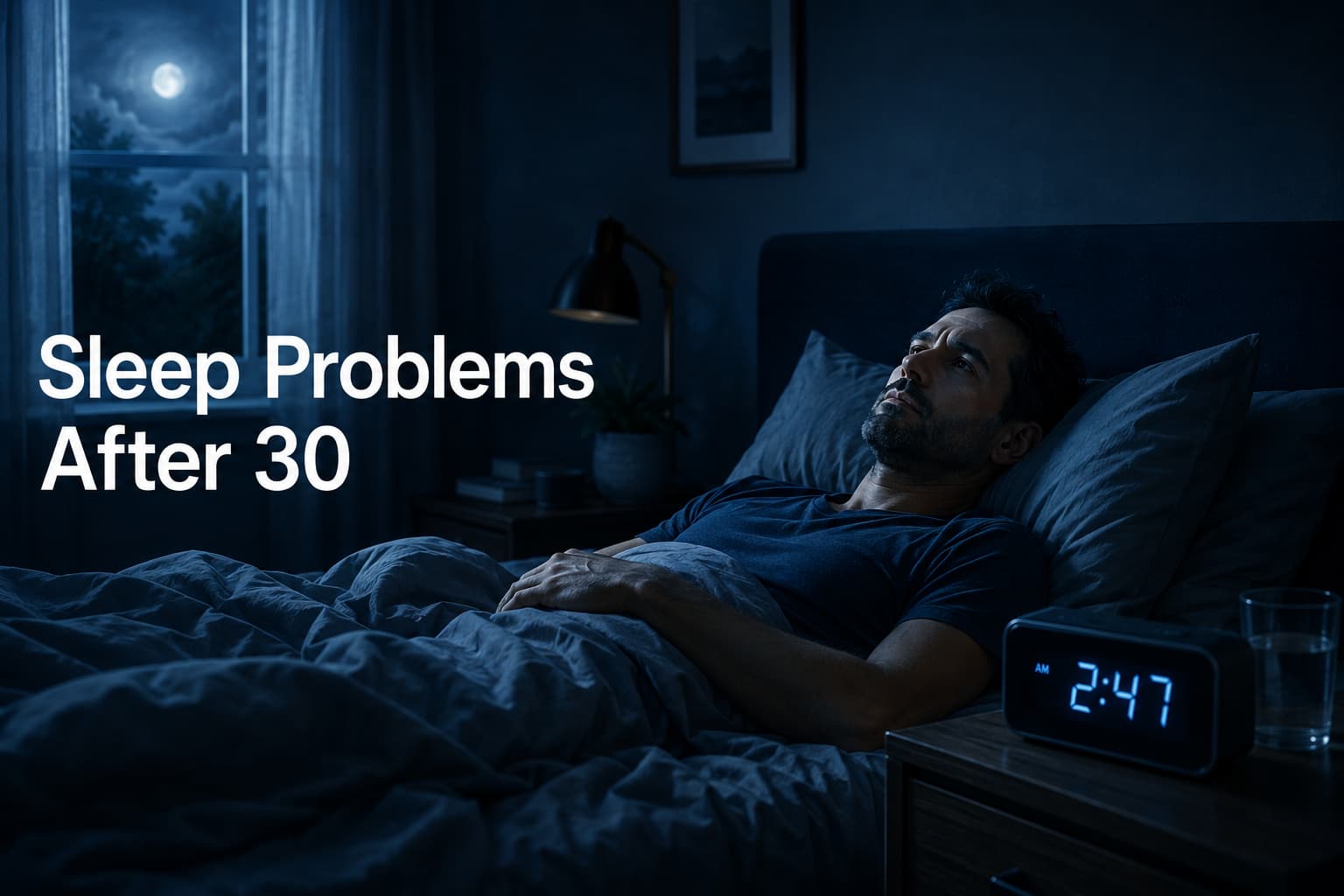 Sleep Problems After 30: Why It Happens and How to Sleep Better Tonight