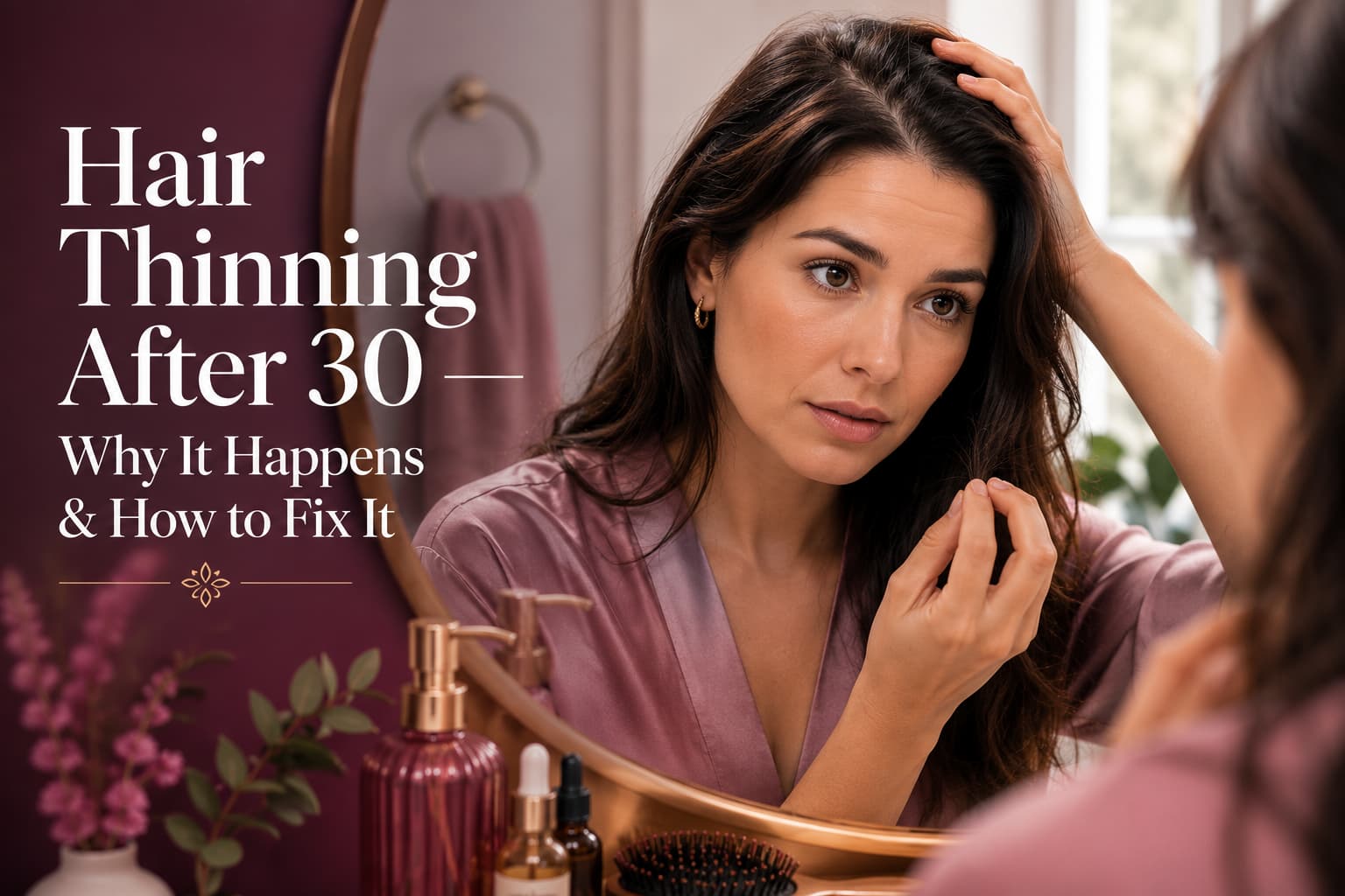 Why Is My Hair Thinning After 30? Causes, Treatments & What Actually Works
