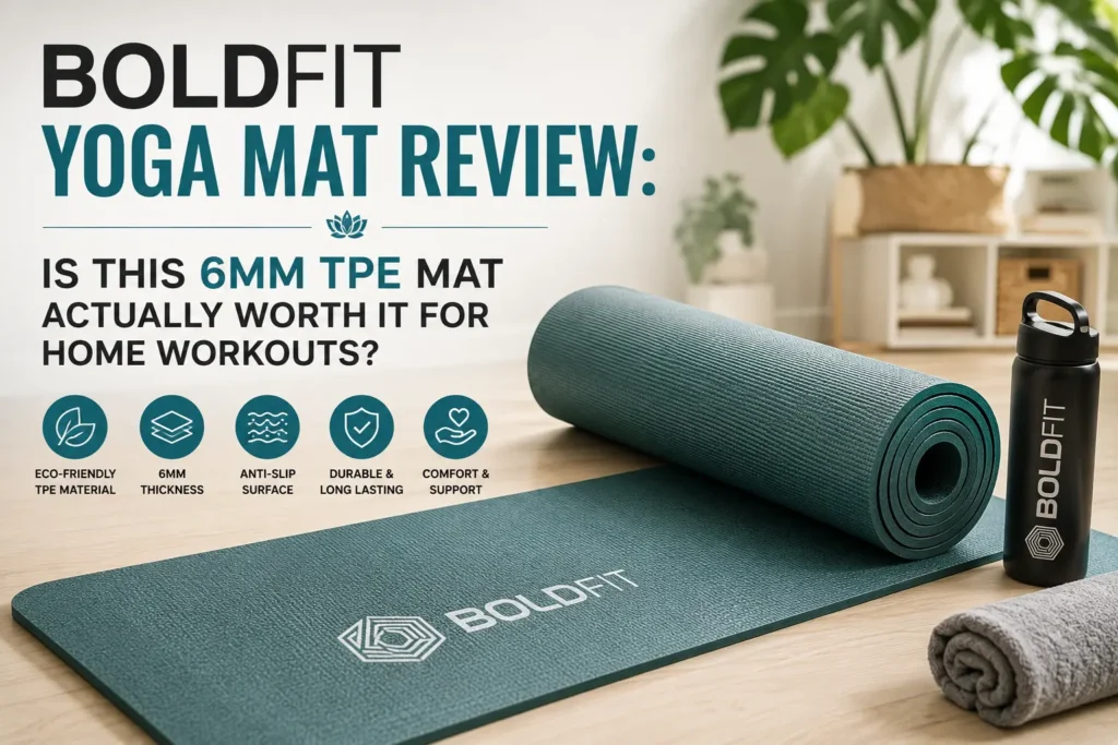 Boldfit Yoga Mat Review: Is This 6mm TPE Mat Actually Worth It for Home Workouts?