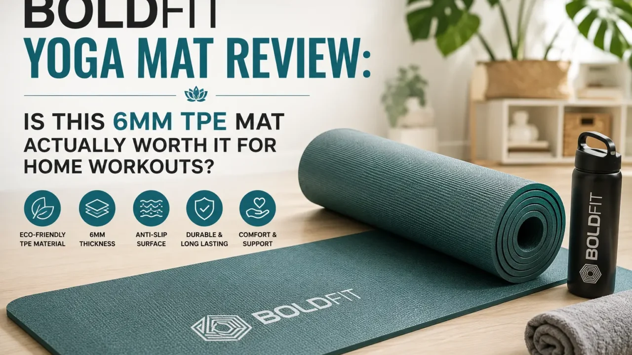Boldfit Yoga Mat Review: Is This 6mm TPE Mat Actually Worth It for Home Workouts?