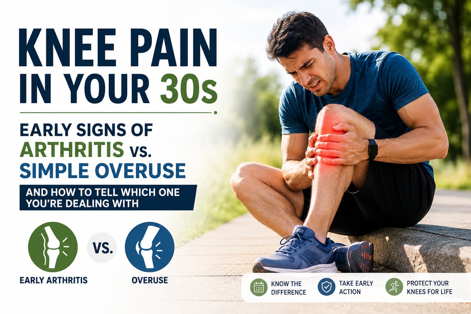 Knee Pain in Your 30s: Early Arthritis vs. Overuse (How to Tell the Difference)
