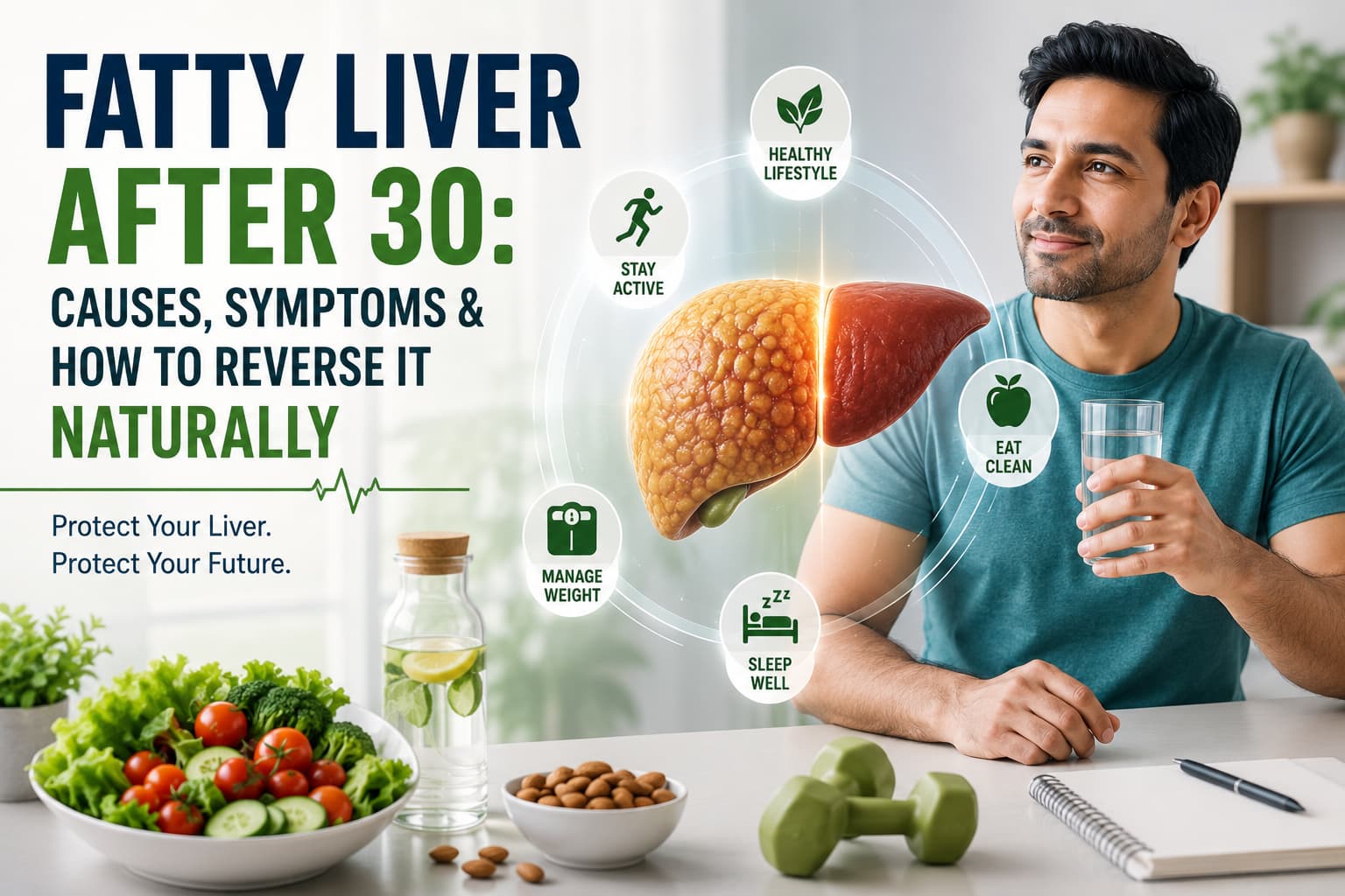 Fatty Liver After 30: Causes, Symptoms & How to Reverse It Naturally